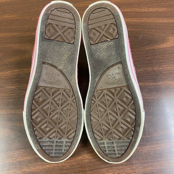 Converse All Star Chuck Taylor Low Top Shimmer Sneakers, size J 5.5, W 7, EU 38 - Picture 11 of 13